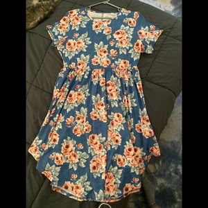 SHEIN floral A-line dress